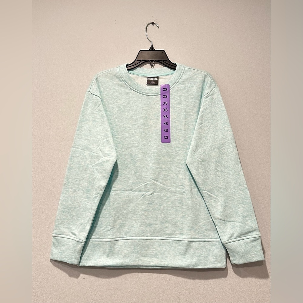 32 Degree Cool Women Crew Neck Sweater (Heather China Blue, size XS